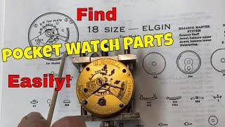 How To FIND the CORRECT Replacement Parts For Your Broken Vintage Pocket Watch