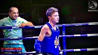 LAT 🟥 Maksim Prokofjev  ||  UZB🟦 Sheroziy Abdurahimov. 14-15 M 45kg