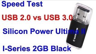 rd #015 Speed Test USB 2 0 vs USB 3 0 Silicon Power Ultima II I Series 2GB Black