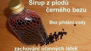 Bezinkový sirup z plodů