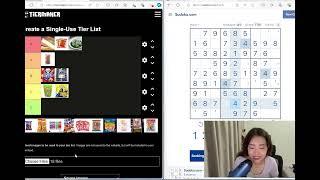 Sudoku and Singapore Snack Tier List