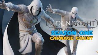 MCU Moon Knight Season One Carnage Count