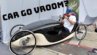 From guitars to beautiful mobility solutions - Kinner human powered sportscar at Eurobike 2024