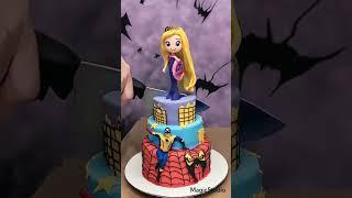Princess vs Superhero Cake!