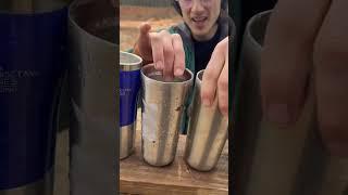 SLO MO cam catches bullet ricocheting off cups