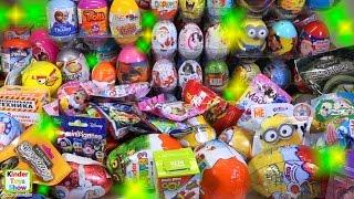 217 Kinder Surprise opening, Super Mega Unboxing