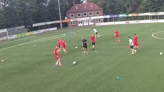 Fussballtraining: Passübung - Das Kurzpassspielkreuz