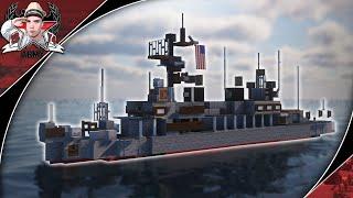 Minecraft: Cold War USS Leonard F. Mason | Gearing-Class Destroyer Tutorial