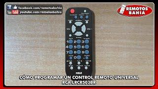 CÓMO PROGRAMAR CONFIGURAR CONTROL REMOTO UNIVERSAL RCA LRCR503BR RCR503B RCU503B LRCR504BB