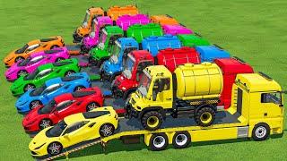 SMALL WATER TRUCKS & CARS OF COLORS IN FS22 | FARMING SIMULATOR 22 |