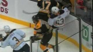 Milan Lucic drops Tyler Ennis [Injury]