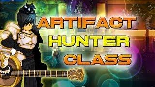 AQW: Artifact Hunter Class Guide! ( Solo, How to use, Enchantments, skill pattern, ranges)