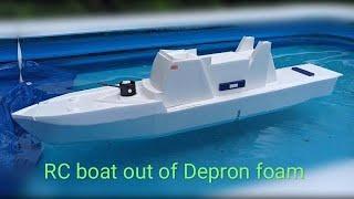 Video from testing the Depron TEST boat