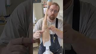 The outer laminated layer #prosthetic #leg #resin #lamination #2nd #layer #satisfying #legday #legs