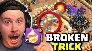 Warden + Lava Hound Fireball TRICK *NEEDS TO BE NERFED* (Clash of Clans)