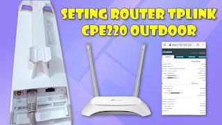 Cara Seting Router WiFi TP-Link CPE 220 Outdoor Melalui HP || Setting Tplink CPE 220 by mobile phone