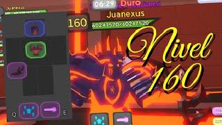 VOLCANIC CHAMBERS NIGHTMARE HARDCORE SET MAGE LAVA KING! LEVEL 160! DUNGEON QUEST - ROBLOX