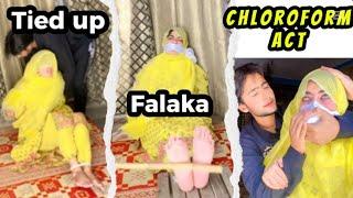 Falaka punishment for going home without telling tied up challenge #awareness #challenge #itsfozii