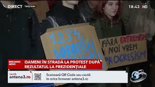 A treia seară de proteste în marile orașe din cauza lui Călin Georgescu