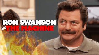 Ron Swanson VS The Machine | Parks & Recreation | Comedy Bites