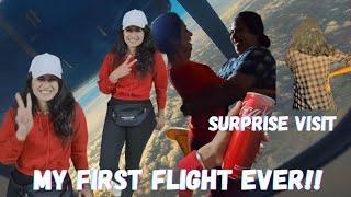 Surprise visitFlop??|My first flight everrr!!! ️|Shalini kadava