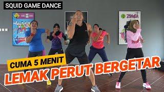 5 MENIT BAKAR LEMAK PERUT DAN PINGGANG | SQUID GAME DANCE