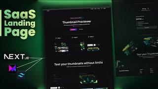 Build a Modern SaaS Landing Page with Animations using NextJS, React, Framer Motion and TailwindCSS
