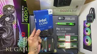 intel Core i7 14700KF ASUS Pro WS W680-ACE IPMI Workstation motherboard msi RTX4090 Gaming X Trio