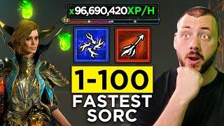 Season 5 Speedrun 1-100 Fastest Sorc in Diablo 4