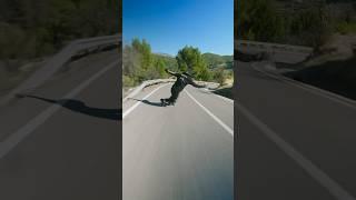 95 km/h on a skateboard ! #downhill #speed #skateboarding #longboard