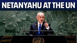 Israeli Prime Minister Benjamin Netanyahu at the General Assembly Friday