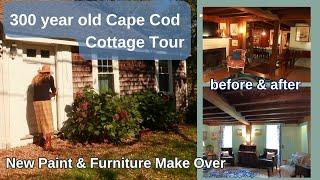 Tour my 300 year old Cottage | make over my Cape Cod cottage | Paint & new furniture for Spring