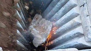 Rock Crusher Fire Sparks & Flames|Best Rock Crushers in action | Expert Level Rock Crushing Process