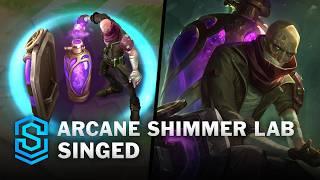 Arcane Shimmer Lab Singed Skin Spotlight - Pre-Release - PBE Preview - League of Legends