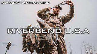 ARKANSAS RIVER MALLARDS!! (Island Duck Hunting) K Zone TV: "Riverbend USA"