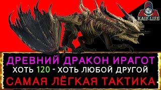 RAID Древний Дракон Ирагот 120 - последний босс ЭПИКАМИ ! Самая простая тактика прохождения ! Рейд