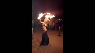 Exotic fire dance