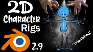 How To Make 2D Character Rigs in Blender