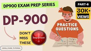 EP06: DP-900 Exam Preparation Series | Important Topics | Azure Data Fundamentals | 100% Pass | PDF