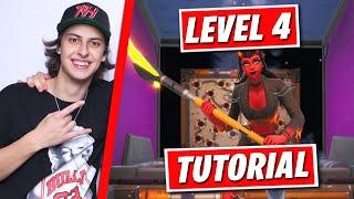 Fortnite - How To Beat "LEVEL 4" Tutorial! - (CIZZORZ DEATHRUN 4.0 MAP)