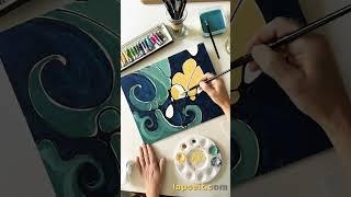 JUST ADD PAINT? 🫣 Art Every Day - Intuitive Art  #art #artshorts #intuitive #storytelling#painting