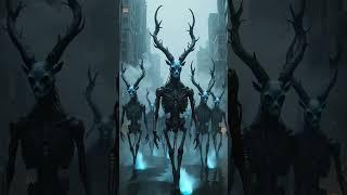 Surreal Fog Creatures Walking Through a Dystopian City | Dark Ambient Animation