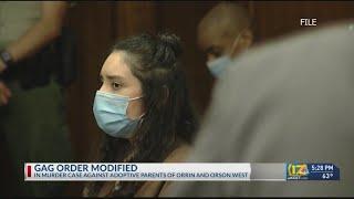 Gag order for Trezell and Jacqueline West modified