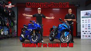 Motorcycle Shootout: 2025 Yamaha R7 vs 2025 Suzuki GSX 8R