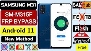 SAMSUNG M31 FRP Bypass Android 11 | Samsung M315F frp android 11 Without pc