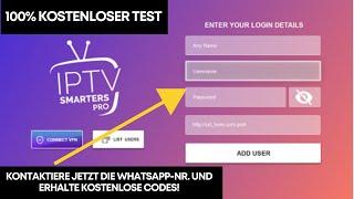 IPTV Smarters Pro einrichten + Kostenlose Login-Codes 2025 (100% Funktionierend!)