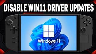 How to Stop Windows 11 Pro from Reverting AMD Drivers on Legion Go (No Windows Update Pause Needed!)