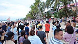 Look! This is BORACAY White Beach on December 21 2024 4:55pm Walk Daming Tao Lumabas