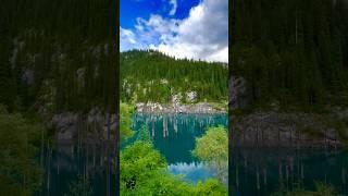 Most Stunning Lake of Kazakhstan | Kaindy Lake, Almaty #trending #nature #kazakhstan #music