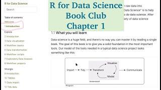 R for data science book club chapter 1 | a quick introduction of the book| whole process